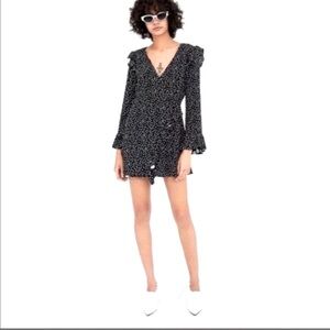 Zara TRF Polka Dot Romper Size Small Skort romper